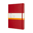 Moleskine Notebook XL Scarlet Red Hard Cover Ruled - Cafe Supply