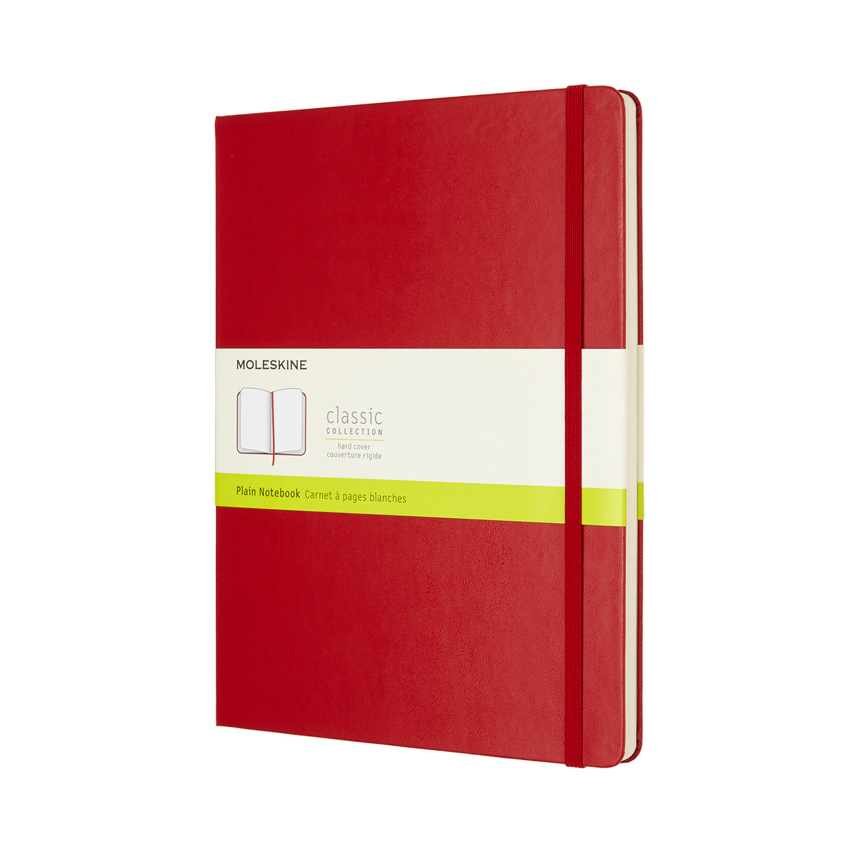 Moleskine Notebook XL Scarlet Red Hard Cover Plain - Cafe Supply