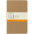 Moleskine Cahier Journals Large Kraft Brown Ruled Pack 3 - Cafe Supply