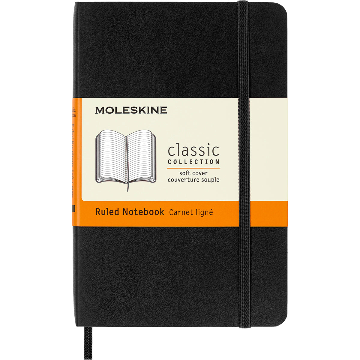 Moleskine Notebook Pocket Ruled Black Soft - Cafe Supply