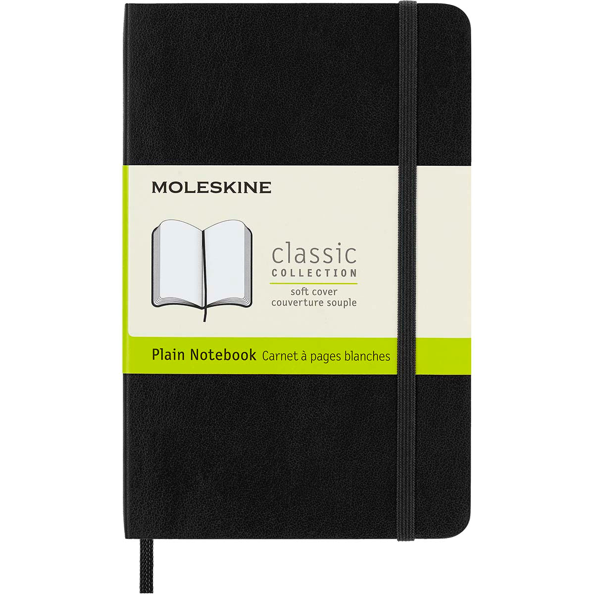 Moleskine Notebook Pocket Black Soft Cover Plain - Cafe Supply