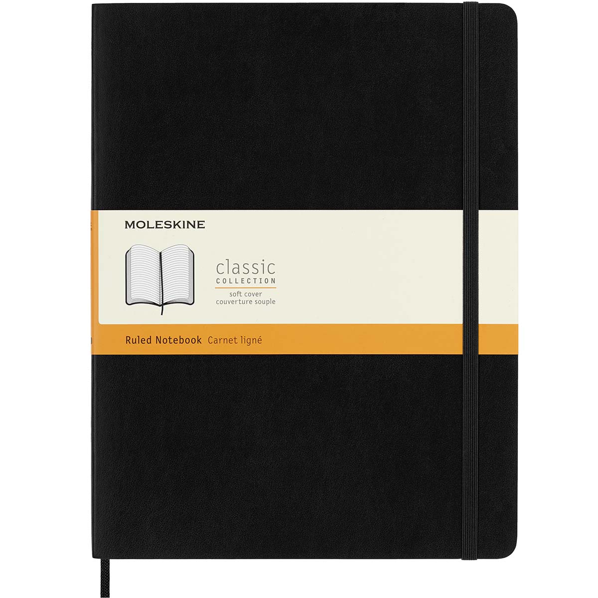 Moleskine Notebook XL Black Soft Cover Ruled - Cafe Supply