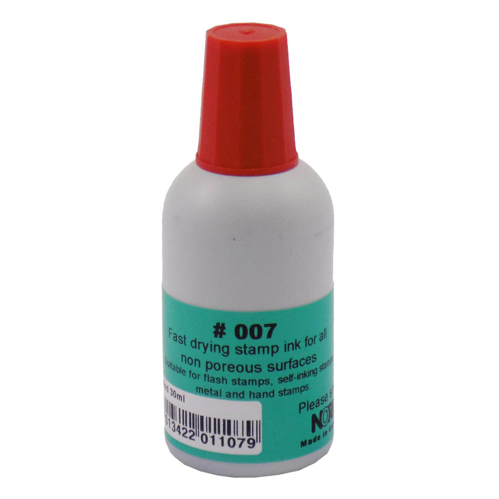 Noris #007 Quick-Dry Ink 30ml Red - Cafe Supply