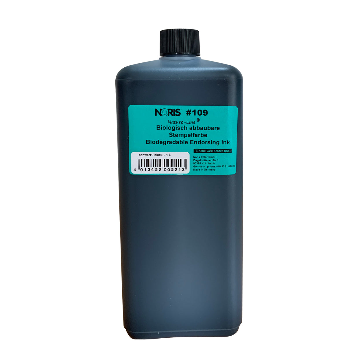 Noris #109 Biodegradable Ink 1 Litre Black - Cafe Supply