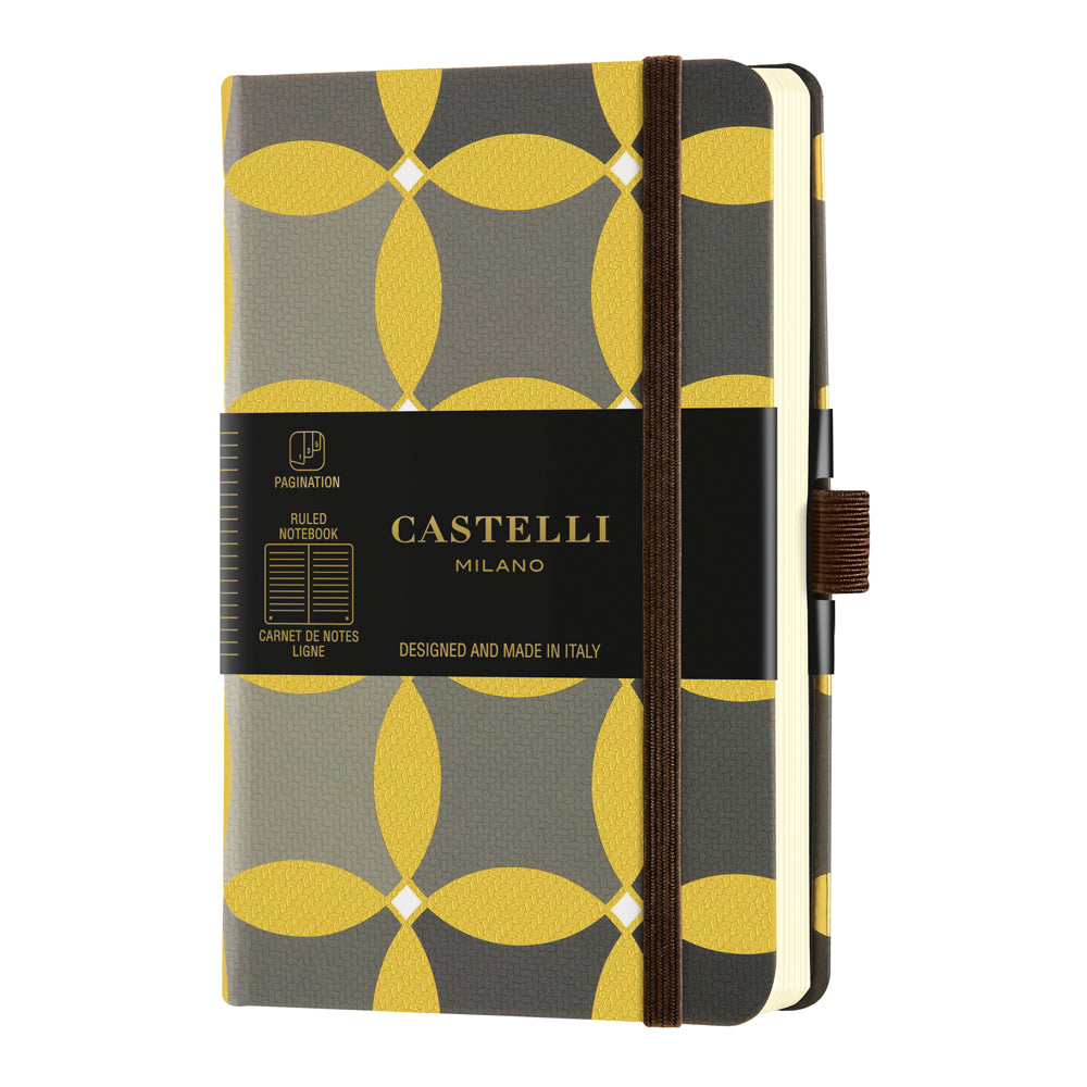 Castelli Notebook Oro Pocket Ruled Circles - Cafe Supply