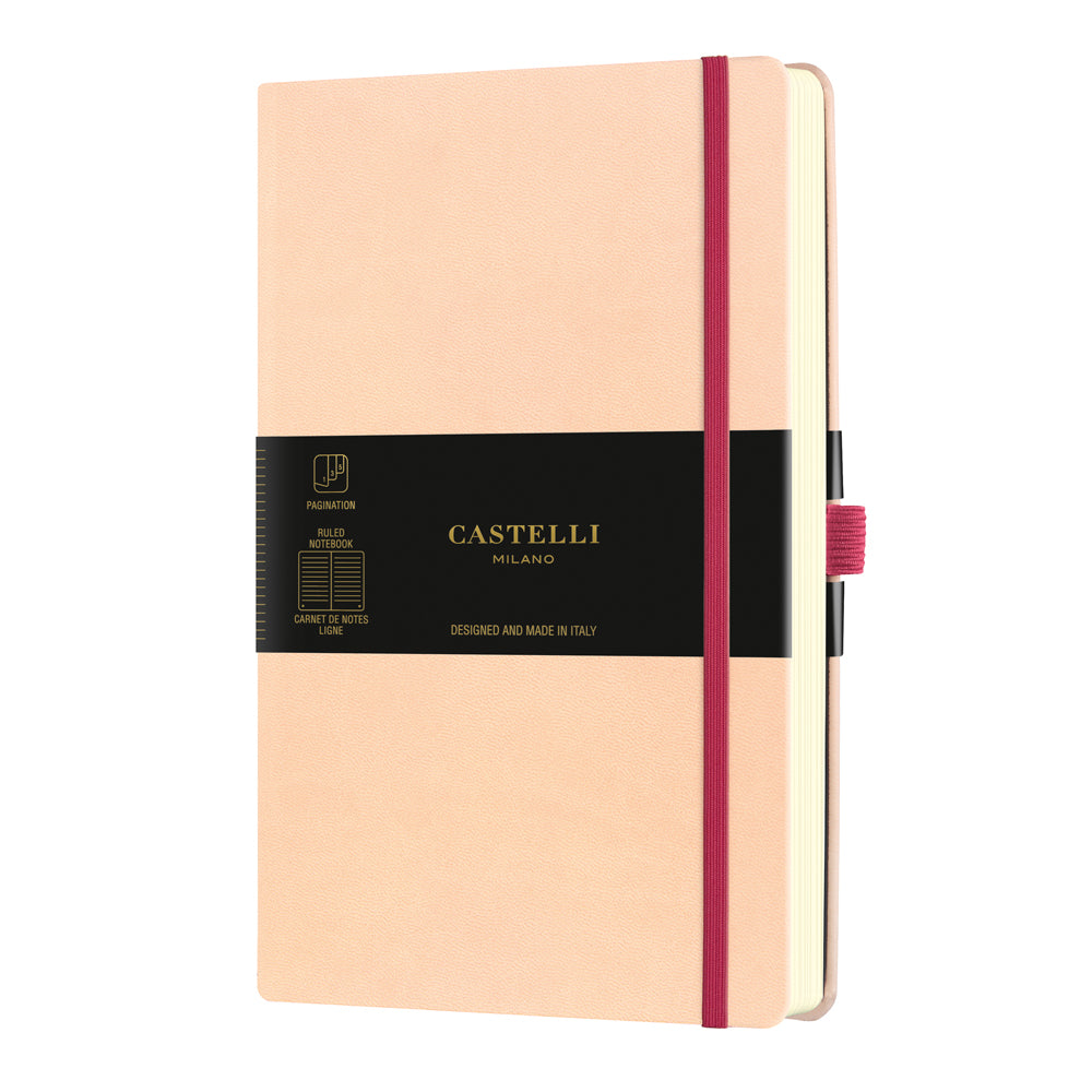 Castelli Notebook Aquarella A5 Ruled Seashell - Cafe Supply