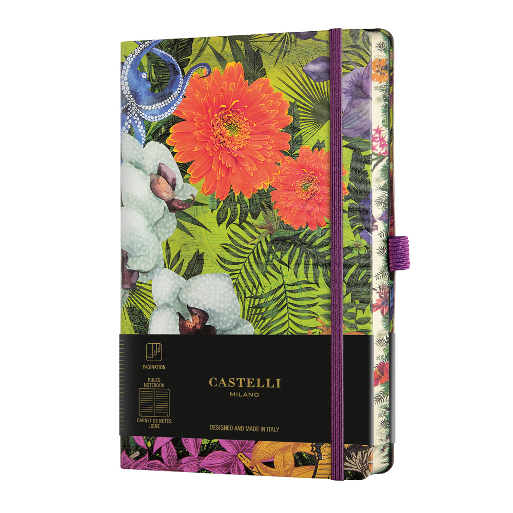 Castelli Notebook Eden A5 Ruled Orchid - Cafe Supply