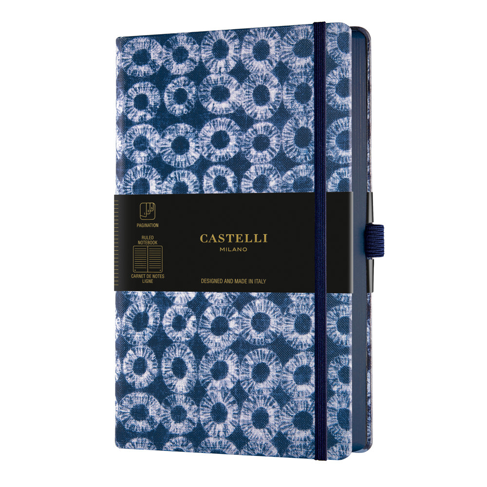 Castelli Notebook Shibori A5 Ruled Rings - Cafe Supply