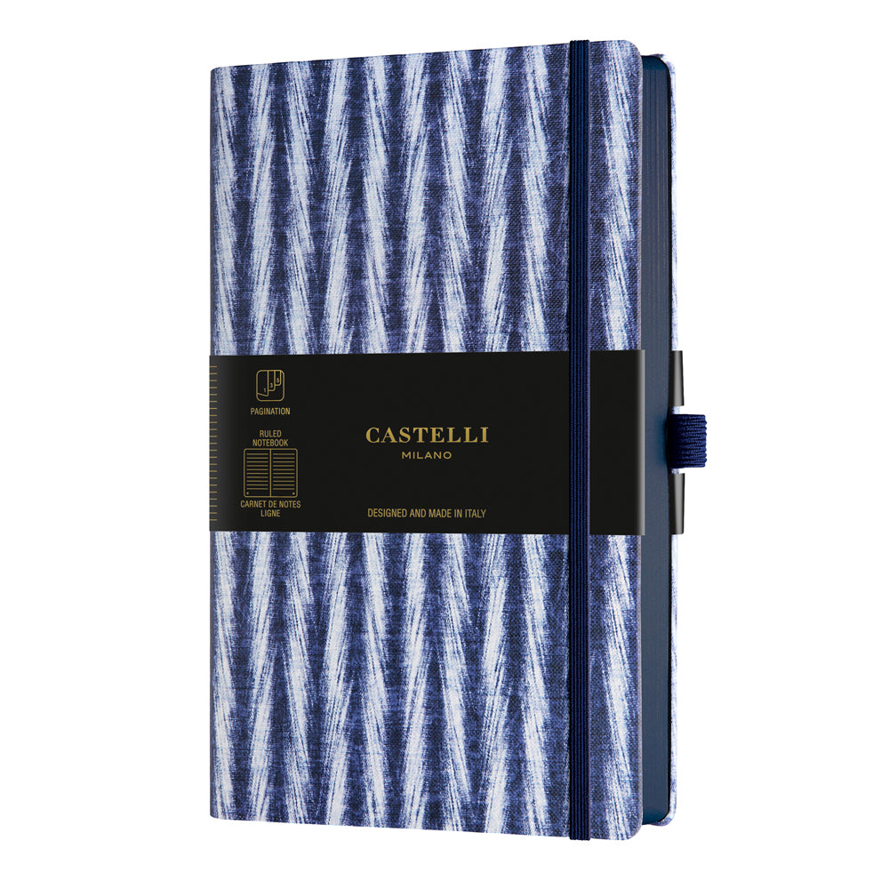 Castelli Notebook Shibori A5 Ruled Twill - Cafe Supply