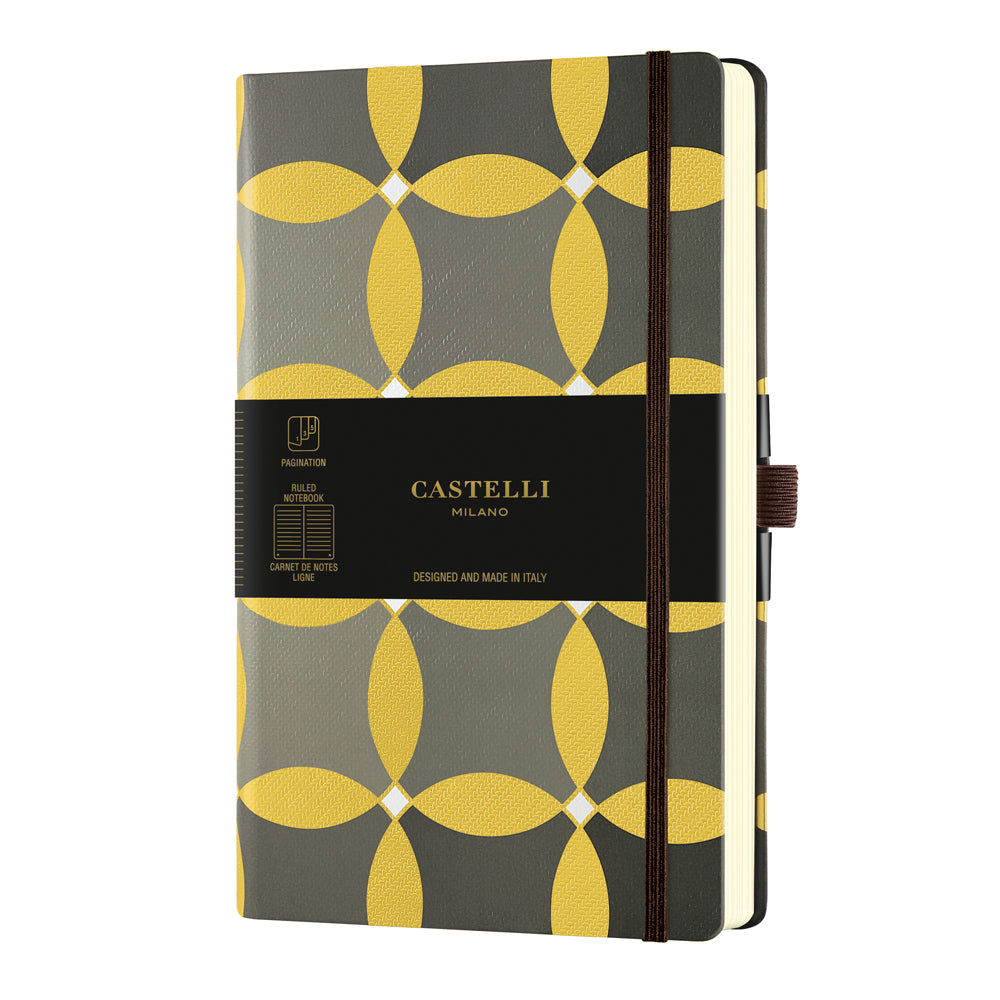 Castelli Notebook Oro A5 Ruled Circles - Cafe Supply