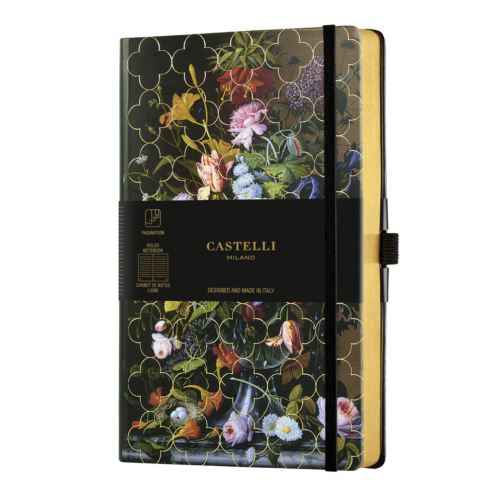 Castelli Notebook A5 Ruled Vintage Peony - Cafe Supply