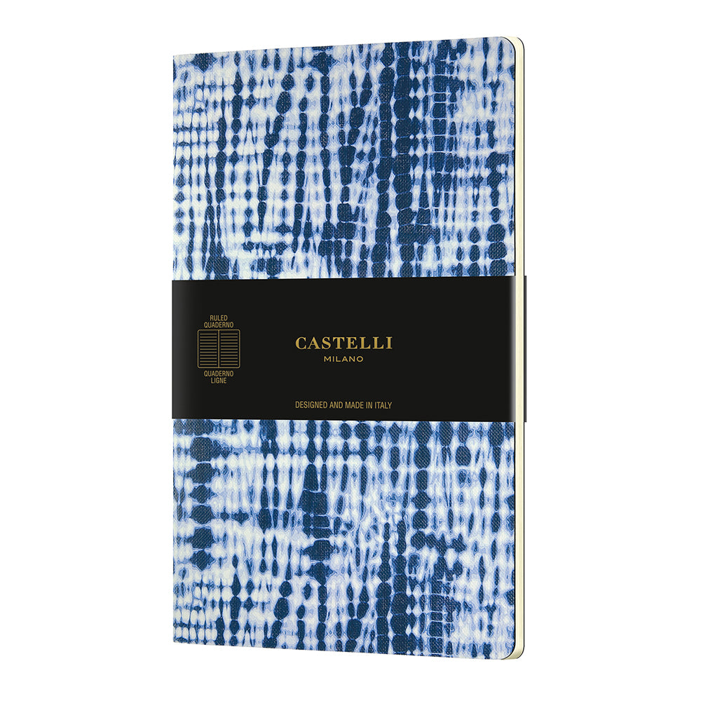 Castelli Quaderno Notebook A5 Soft Cover Shibori Jute - Cafe Supply