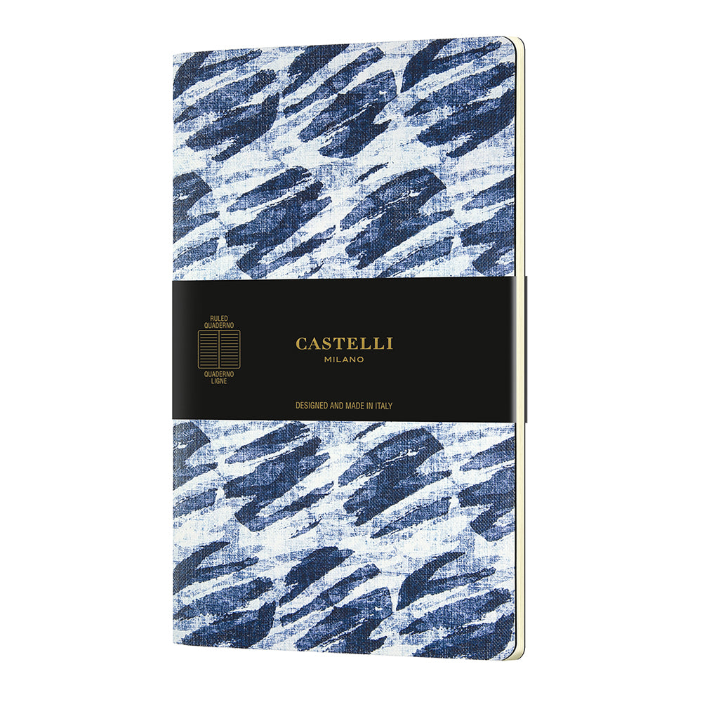 Castelli Quaderno Notebook A5 Soft Cover Shibori Bubbles - Cafe Supply