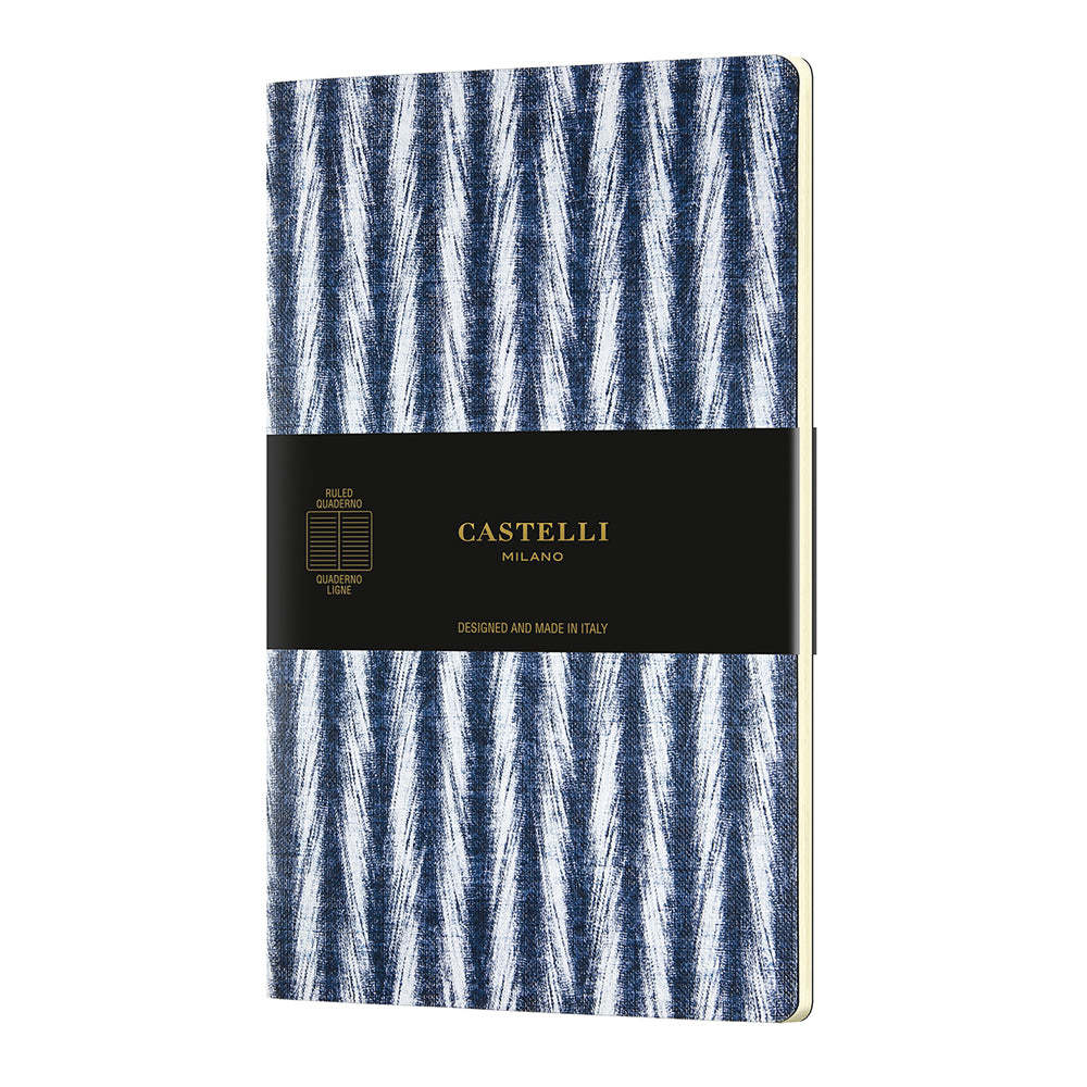 Castelli Quaderno Notebook A5 Soft Cover Shibori Twill - Cafe Supply