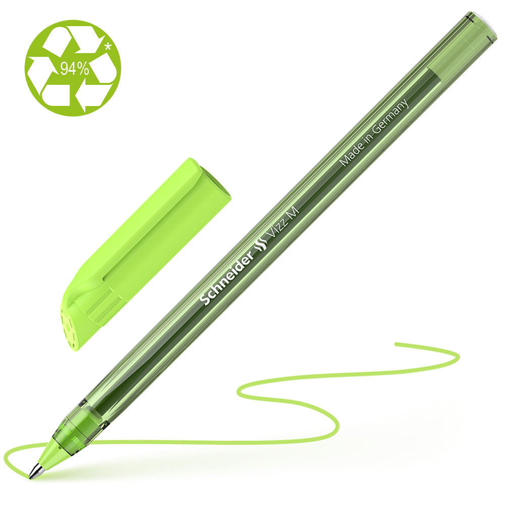 Schneider Ballpoint Pen Vizz Medium Light Green  - Cafe Supply