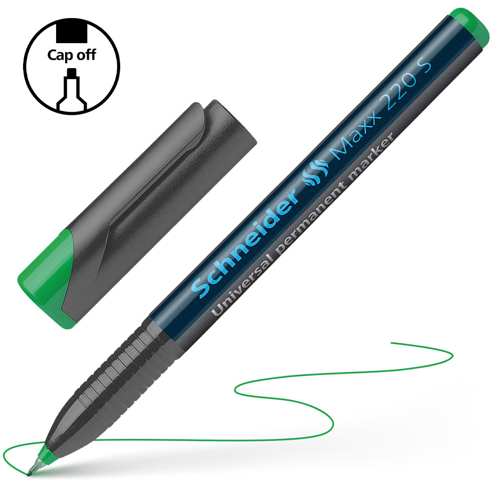 Schneider Permanent Marker Maxx Superfine 220 Green - Cafe Supply