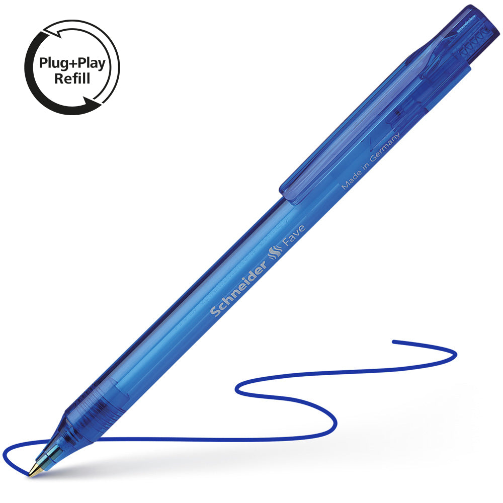 Schneider Ballpoint pen Fave Blue - Cafe Supply