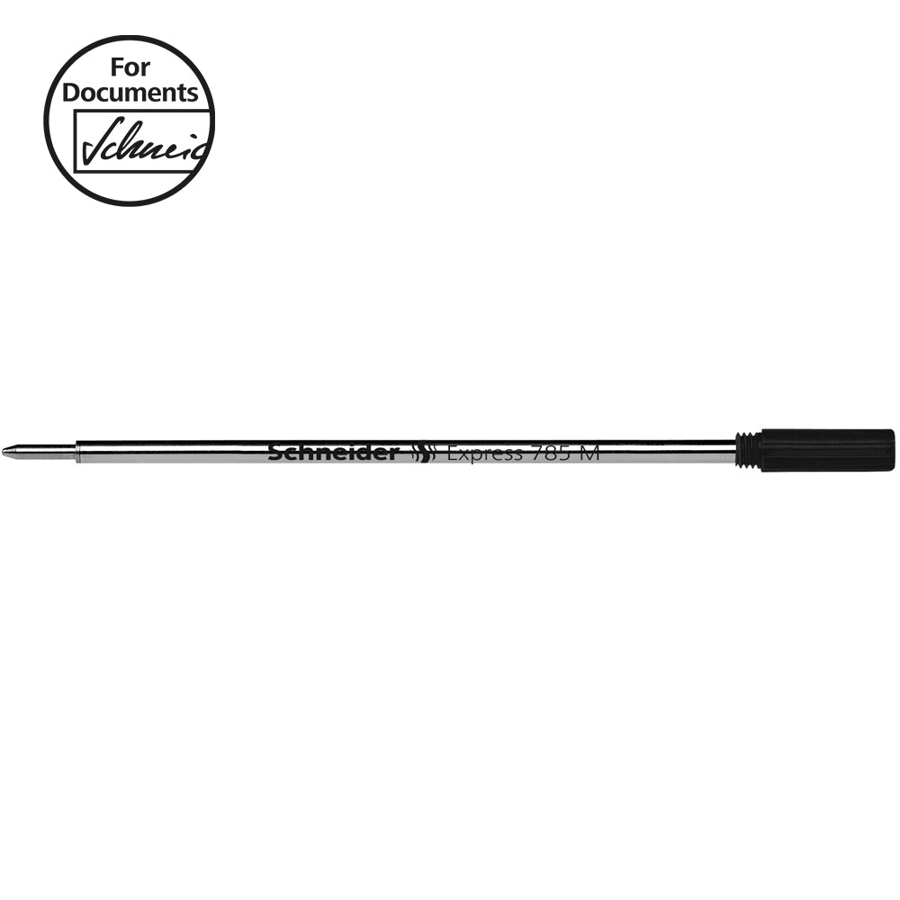 Schneider Pen Refill Ballpoint 785 Medium Black 1 piece (Fits Cross) - Cafe Supply