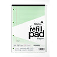 Silvine Tinted Refill Pad A4 8mm Lined with Margin 100 Pages Green - Cafe Supply