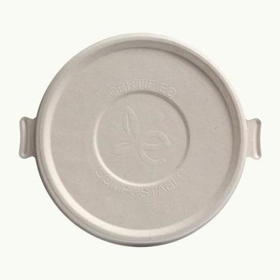 Sugarcane Bowl Lid 195mm - Cafe Supply