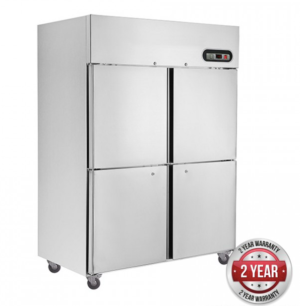 SUF1000 TROPICAL Thermaster 4×½ door SS Freezer - Cafe Supply