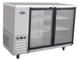 BACK BAR FRIDGE WITH GLASS DOOR MBB48G - Cafe Supply