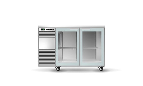 BackBar 2 Glass Swing Door Fridge - Cafe Supply