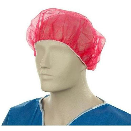 Bastion Bouffant Hat Red 21" - Cafe Supply