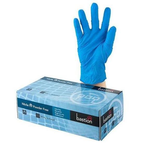 Bastion Nitrile P/F Large Gloves 240mm Cuff - Cafe Supply