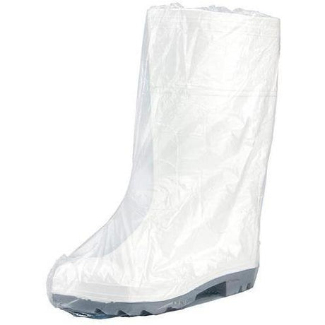 Bastion Polyethylene Plastic Boot Covers - Clear - Cafe Supply