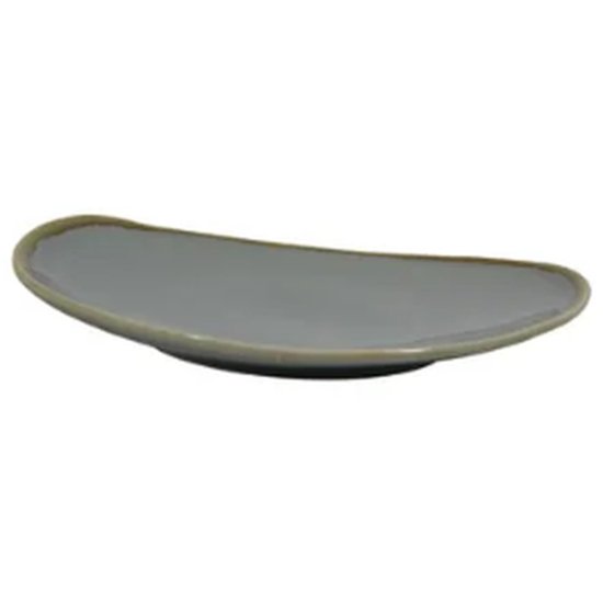 Coast Storm Grey Triangular Plate 230Mm - Cafe Supply