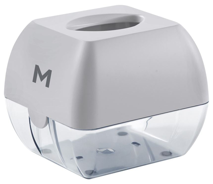 Cube Tissue Dispenser - Silver, 90 Sheet Capacity (1) Per Each - Cafe Supply