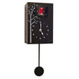 Cuckoo Clock Rectangle Black - Cafe Supply