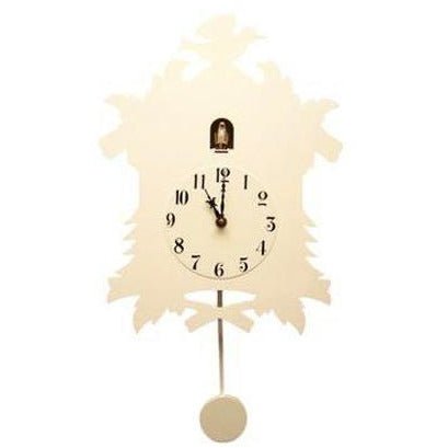 Cuckoo Clock Slow Pendulum White (2) - Cafe Supply