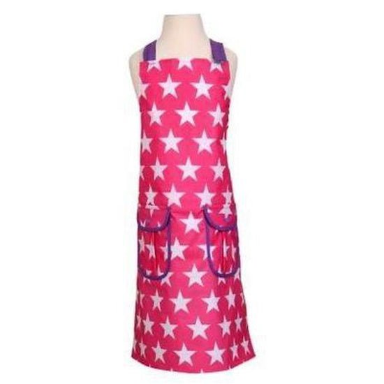 Dexam Childerns Pvc Apron Star Pink - Cafe Supply