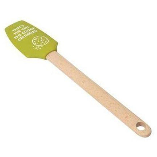 Dexam Silicone Spatula Beech Handle Green - Cafe Supply