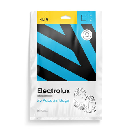 E1 - FILTA ELECTROLUX SMS MULTI LAYERED VACUUM CLEANER BAGS 5 PACK (F013) - Cafe Supply