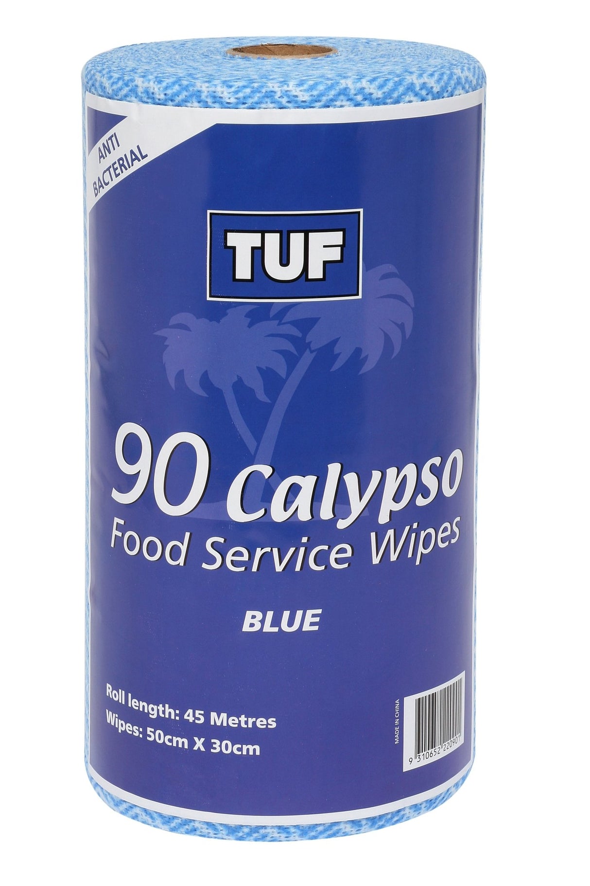 EDCO TUF ANTIBACTERIAL CALYPSO FOOD SERVICE WIPES ROLL BLUE - Cafe Supply