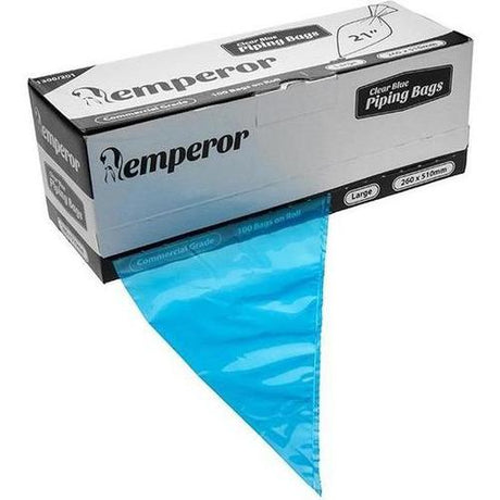 Emperor Clear Blue Piping Bags 21" (260 x 510mm) - Cafe Supply