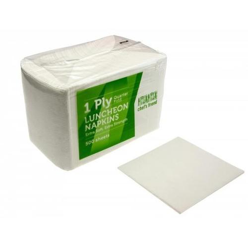 Emperor White Serviettes 1/4 Fold - 1 Ply - Cafe Supply