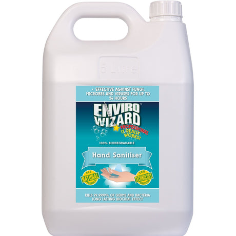 ENVIRO WIZARD HAND SANITISER 5 LITRE ***ALCOHOL FREE*** - Cafe Supply