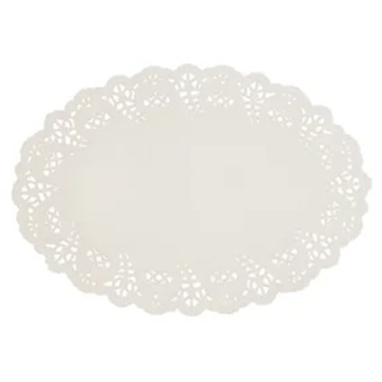 Enviroboard Lace Doyley, Oval No.1 - Cafe Supply