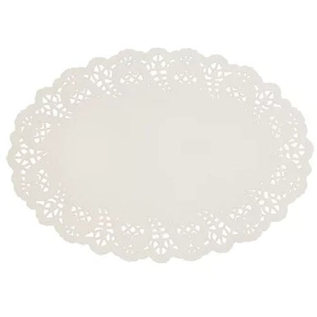 Enviroboard Lace Doyley, Oval No.3 - Cafe Supply