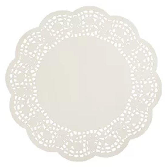 Enviroboard Lace Doyley, Round - Cafe Supply