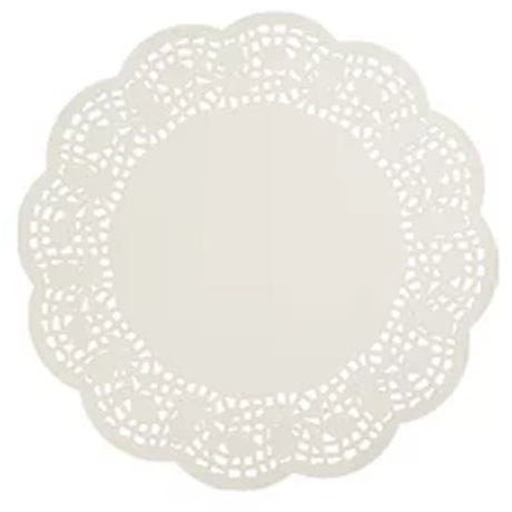 Enviroboard Lace Doyley, Round - Cafe Supply