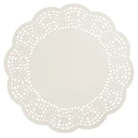 Enviroboard Lace Doyley, Round - Cafe Supply