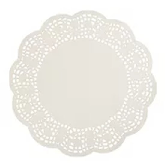 Enviroboard Lace Doyley, Round - Cafe Supply