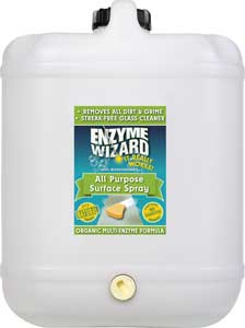 ENZYME WIZARD ALL PURPOSE SURFACE SPRAY 20Lt - Cafe Supply