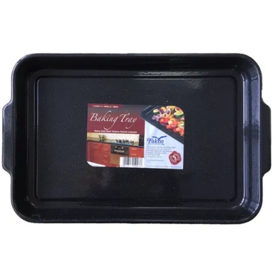 Falcon Baking Tray Rectangular Black - Cafe Supply