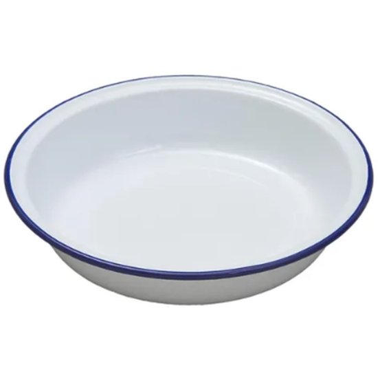 Falcon Pie Dish Round Enamelware 20Cm - Cafe Supply